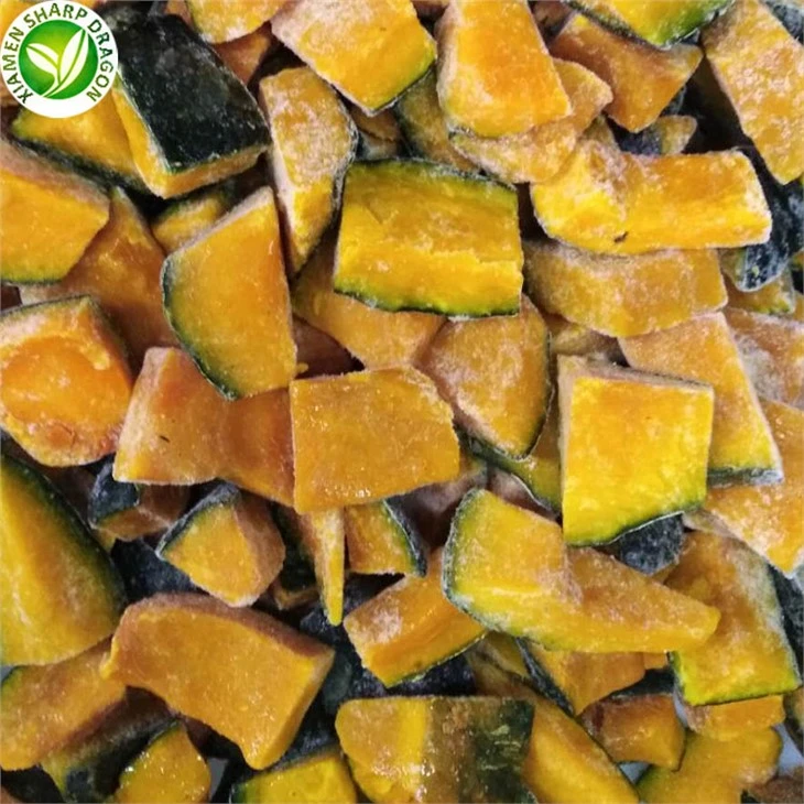 IQF Diced Green Pumpkin for OEM Trials